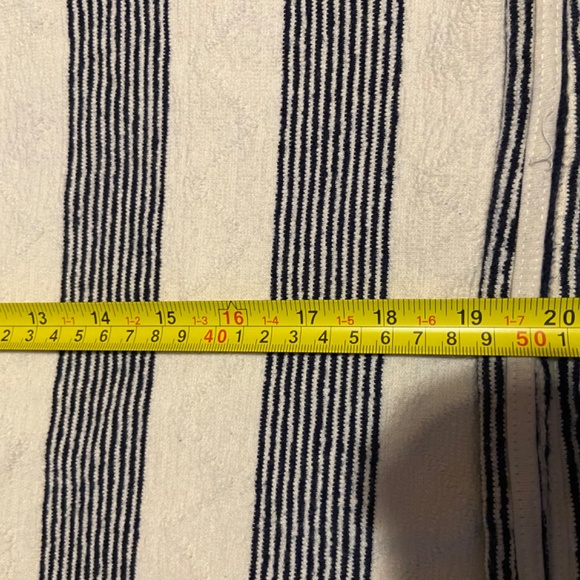 Anthropologie Eri & Ali Navy/ Cream Striped Pullover Sweatshirt, Size  Small - Picture 6 of 9